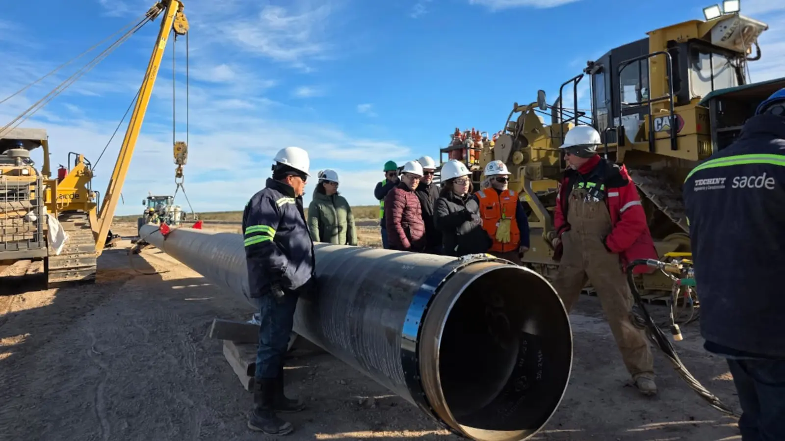 Avanza el tendido del oleoducto Vaca Muerta Sur en territorio rionegrino
