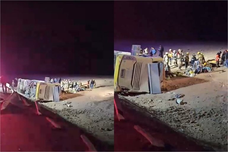 Cuatro muertos y más de 20 heridos en trágico vuelco de un micro argentino en Chile