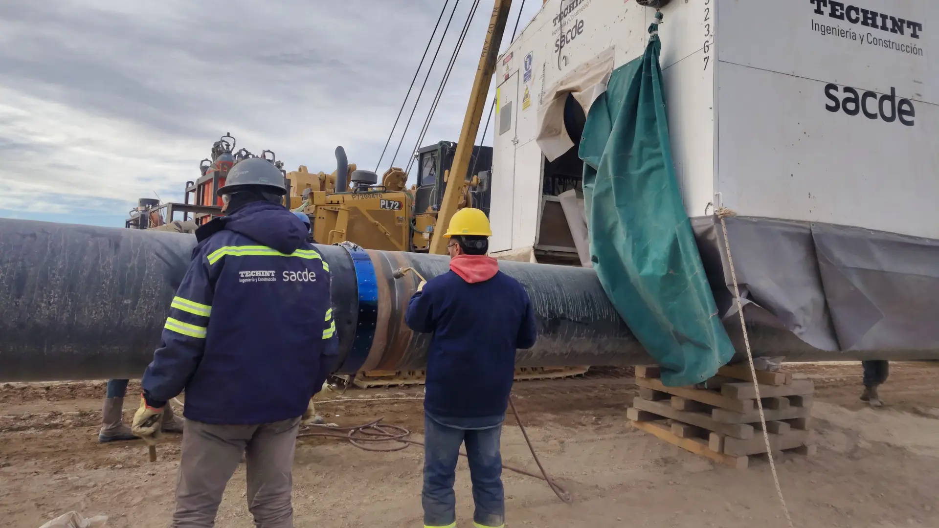 El DPA supervisa las obras del ducto VMOS en Río Negro