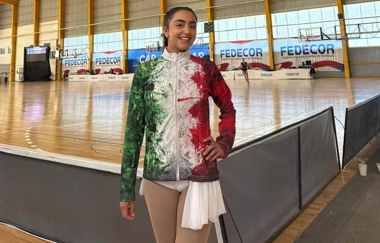 Vende un bono contribución para competir: La patinadora de Cipolletti que representará al país en Brasil