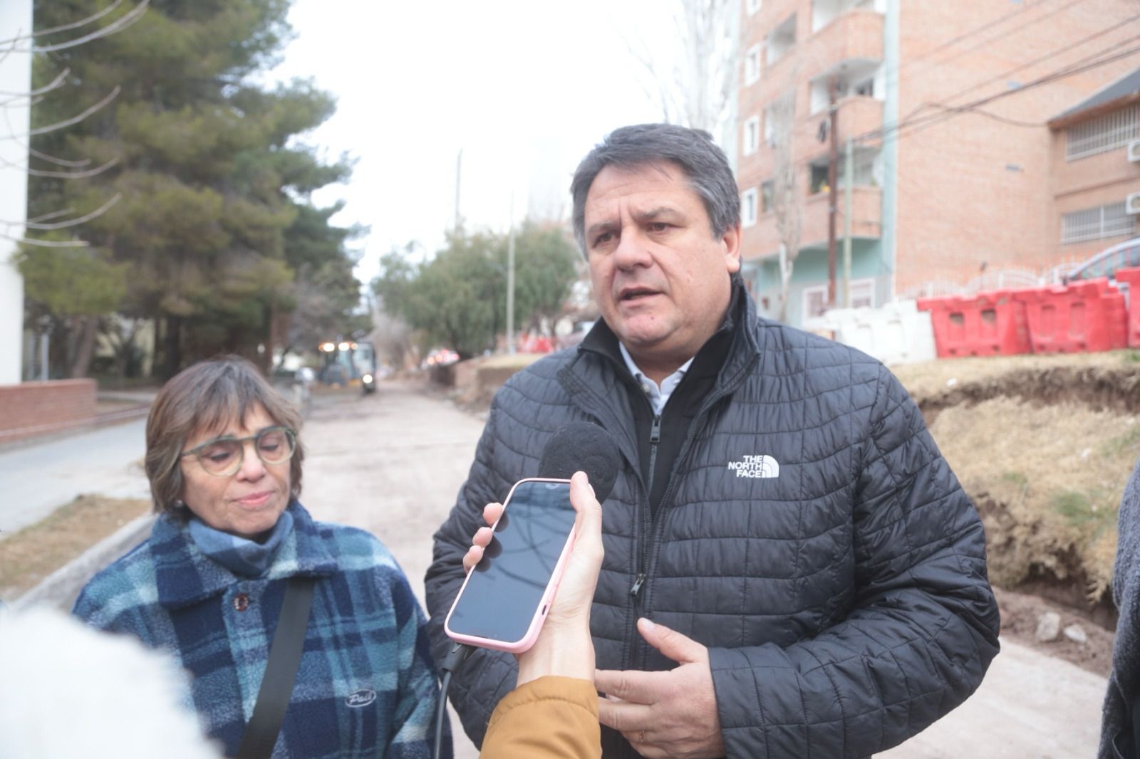 Realizan importante obra pluvial de captación de agua subterránea sobre la calle Brown