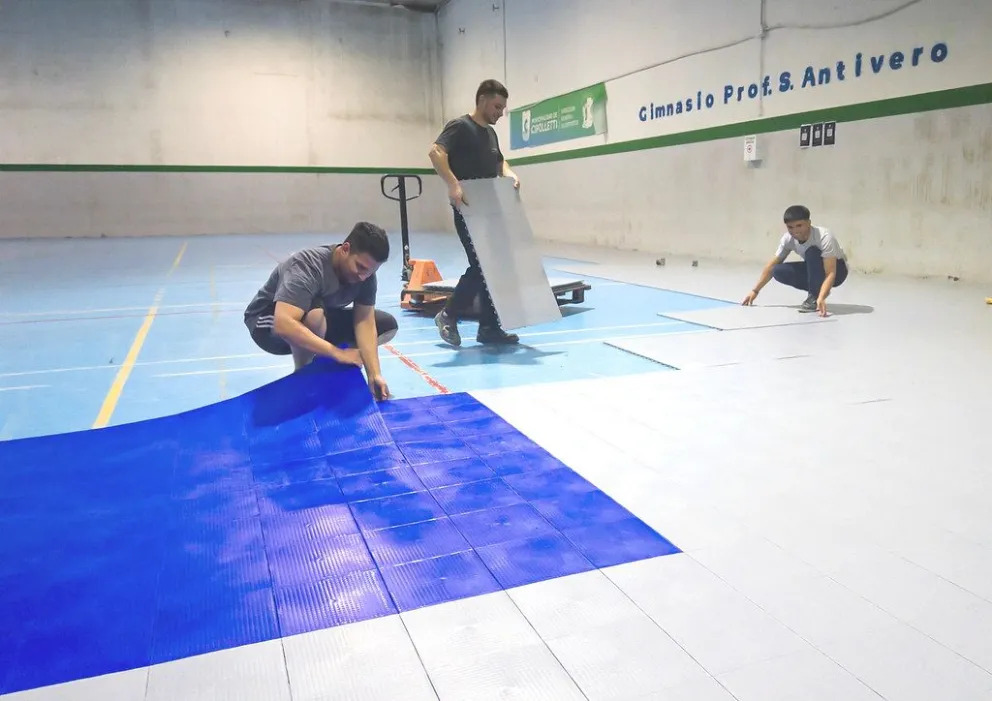 Nuevos pisos deportivos de alta tecnología para el Complejo deportivo de la Ex Corprofut