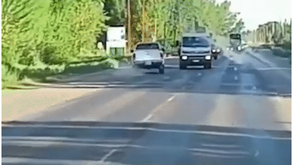 Impactante: el video del conductor borracho que generó pánico en la Ruta 151 y terminó en un canal