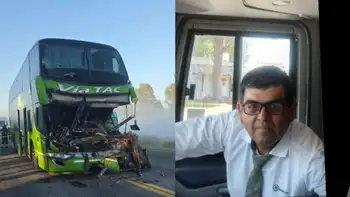 Choque en la ruta 22: quién era el chofer del micro que murió en el siniestro