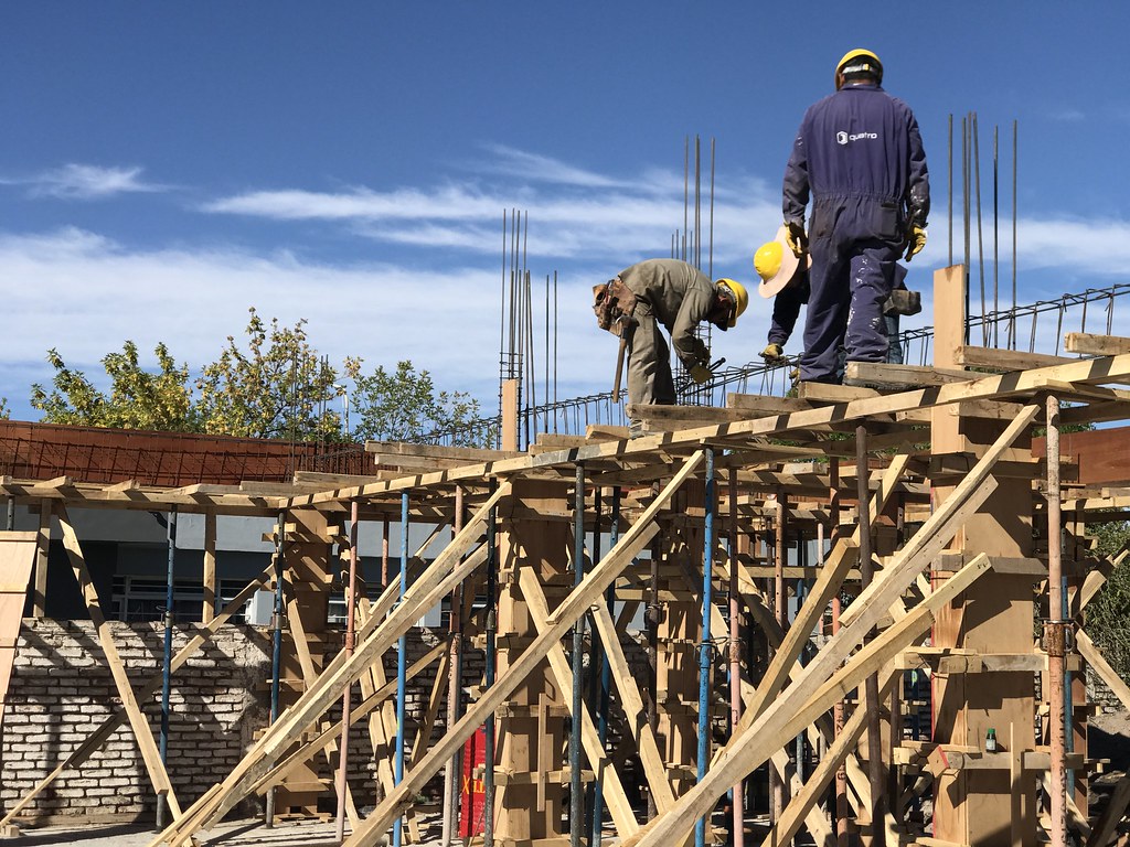 Va tomando forma el nuevo salón comunitario del Don Bosco
