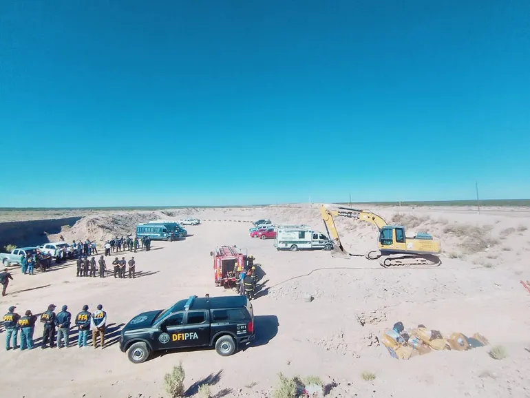 Alto Valle: quemaron casi 900 plantas y más de 43 kilos de droga en operativo judicial